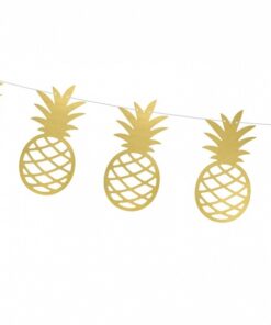 Guirlande ananas dorés tropical 2M