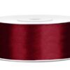 Ruban satin 25mm bordeaux marsala