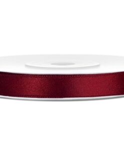 Ruban satin 6 Mm bordeaux marsala