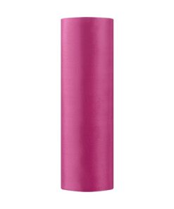 9M Ruban SATIN rose fuchsia 16cm table mariage
