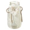 Location vase mason jar avec habillage dentelle et ficelle