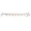 Petite guirlande "welcome" coeur en bois blanc bienvenue