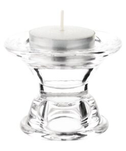Location bougeoir en verre bougie chauffe plat ou flambeau