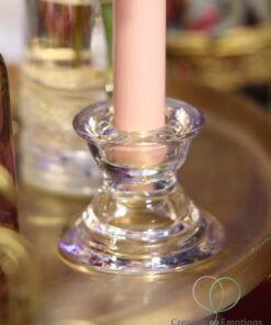 Location bougeoir en verre bougie chauffe plat ou flambeau