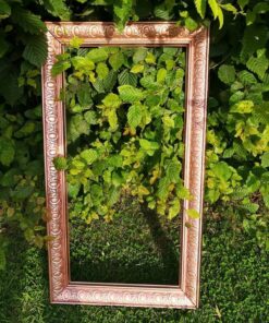 Location cadre rectangulaire rose gold décor mariage cuivré