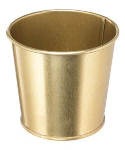 Location pot vase doré zinc laiton H12cm