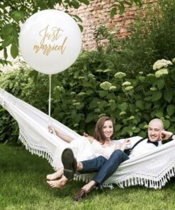 Le ballon géant mariage Just Married 1M