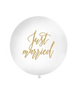 Le ballon géant mariage Just Married 1M