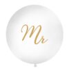 Le ballon géant mariage "Mr" or