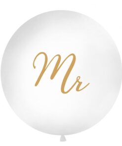 Le ballon géant mariage "Mr" or