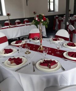 Location noeud de chaise rouge en satin