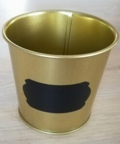 Location pot vase doré zinc laiton H12cm