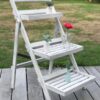 Location étagère à 3 niveaux échelle bois présentoir H90cm