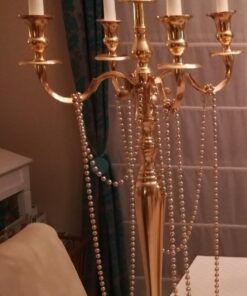 Location Chandelier 5 branches or GOLD H80cm
