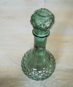 Location carafe vintage en verre VERT vase vintage