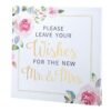 Pancarte cadre "leave your wishes" pastel shabby