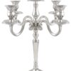 Location Chandelier 5 branches H35cm argent