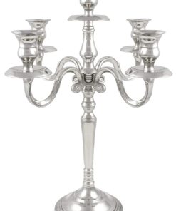 Location Chandelier 5 branches H35cm argent