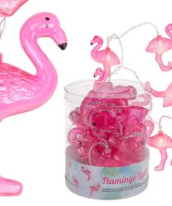 location guirlande LED flamant rose tropical
