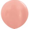 Ballon rond géant rose gold cuivré latex 90cm