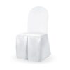 Location Housse de chaise blanc dossier rond