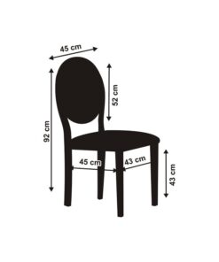 Location Housse de chaise blanc dossier rond