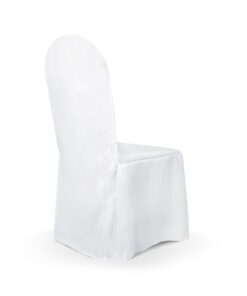 Location Housse de chaise blanc dossier rond