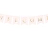 Guirlande "Welcome" bienvenue rose et gold 95cm
