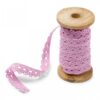 Bobine dentelle Rose 10mm x 5 mètres