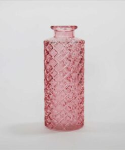 LOCATION vase bouteille solifleur rose ciselé vintage