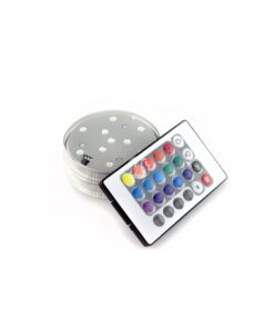 Boîtier 10 LED éclairage couleurs submersible avec télécommande