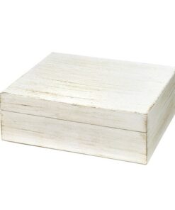 Mariage boîte à voeux en bois Wishes box tissu lin