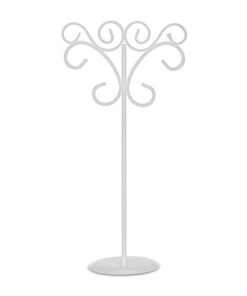 LOCATION porte numéro de table blanc en métal