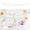 Guirlande "Just Married" blanc et gold 155cm