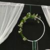 Location 2 rideaux Blanc pour arche mariage arrière plan backdrop