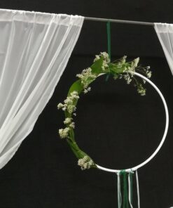 Location 2 rideaux Blanc pour arche mariage arrière plan backdrop