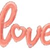 LOVE Ballon geant rose gold cuivré 1M20 mylar