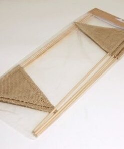 Location fanions en jute sur batonnet