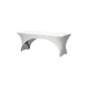 Location Housse de table lycra blanc L180 x Lg 75 cm