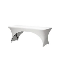 Location Housse de table lycra blanc L180 x Lg 75 cm