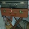Location support porte valise en bois vintage