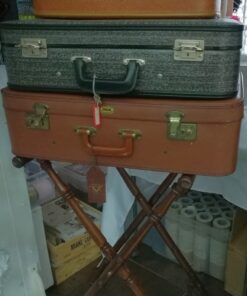 Location support porte valise en bois vintage
