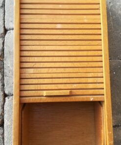 Location ancienne boite a fiches a volet en bois