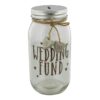 Pot tirelire mariage mason jar "wedding fund"