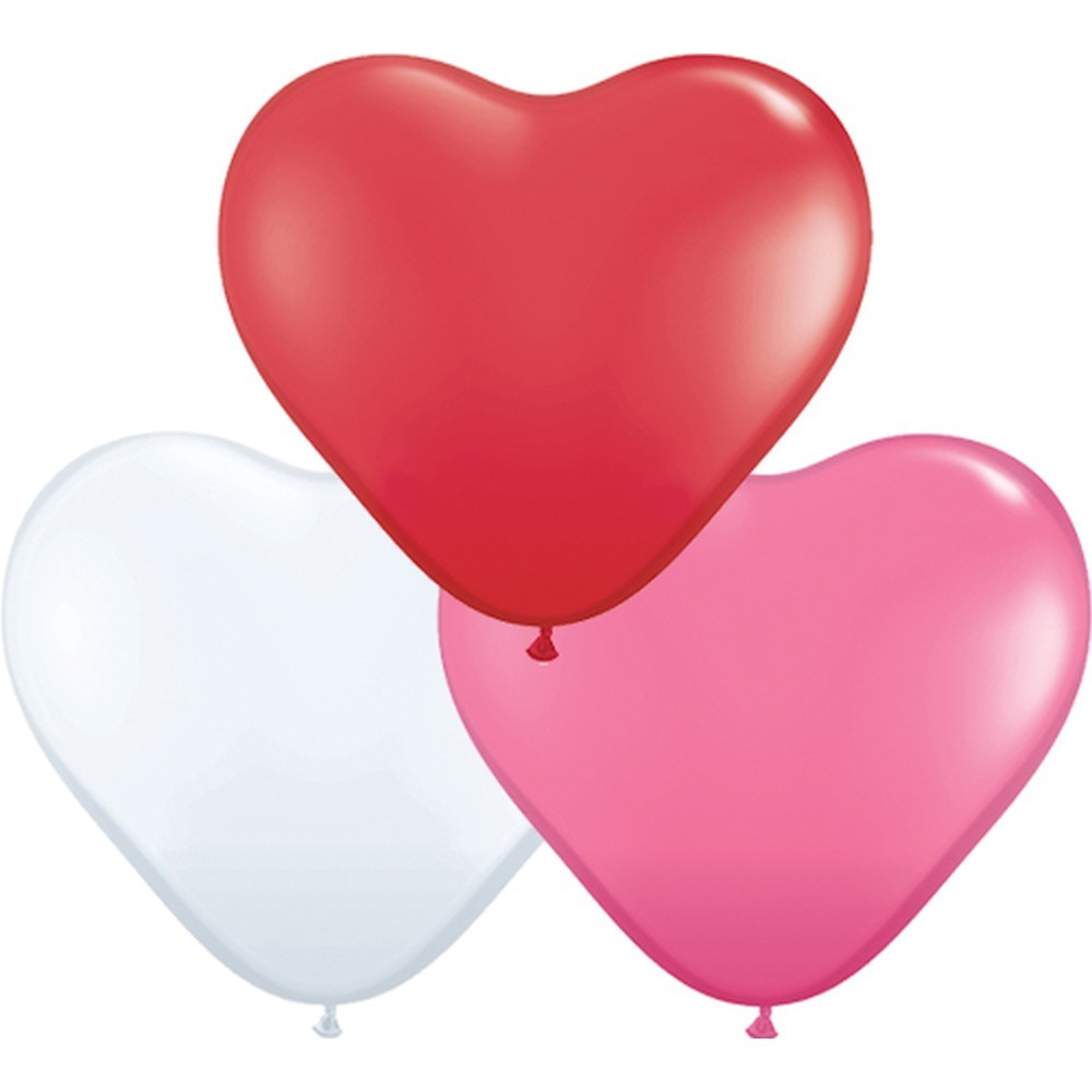 50 ballons latex coeur blanc rose rouge 30cm assortiment 50 ballons latex coeur blanc rose rouge 30cm assortiment