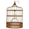 LOCATION Cage décorative vintage rouille