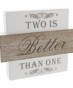 Location signaletique mariage "Two is better than one"