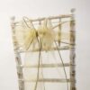 Noeud de chaise organza or 20cm x 275cm