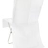 130 Housses de chaise jetables blanches opaques
