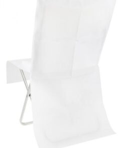 130 Housses de chaise jetables blanches opaques